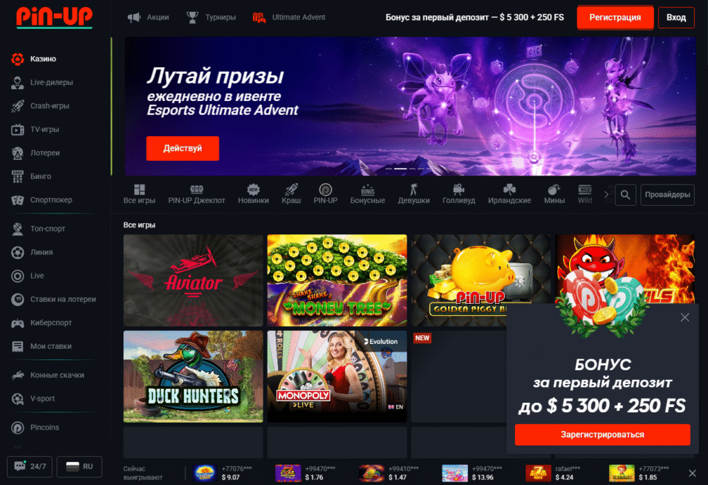 Pin Up — Ключевые факты